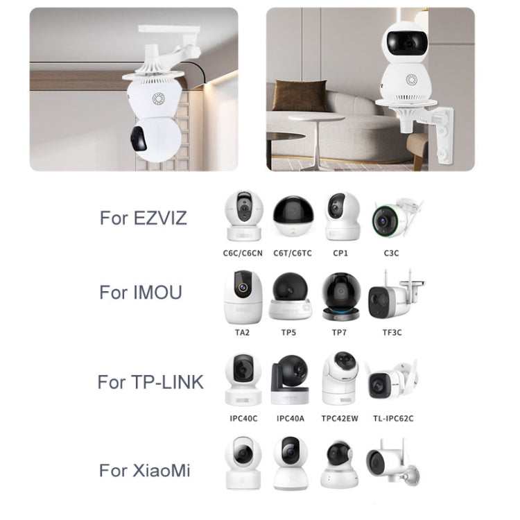 Punch-free Plastic Bracket for Surveillance Swing-head Cameras, For Swing-head Cameras Punch-free Plastic Bracket for Surveillance Swing-head Cameras, For Swing-head Cameras
